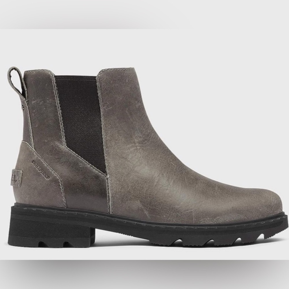Sorel Lennox Chelsea Boot In Quarry Size 6 New